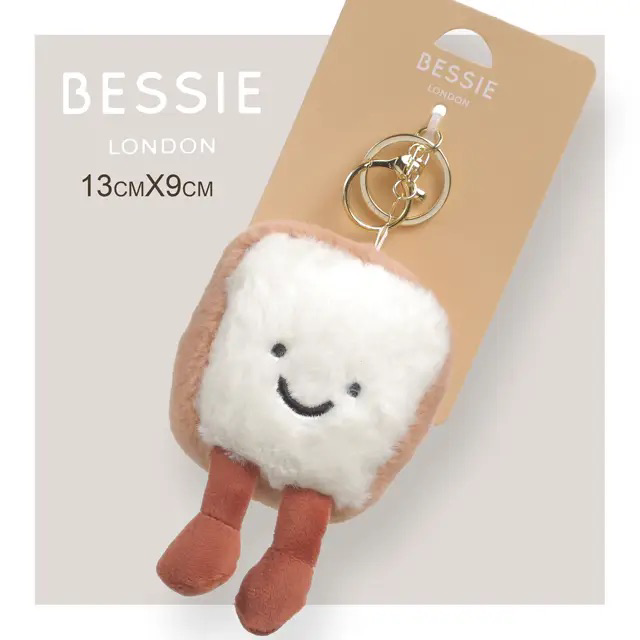 Plush Toast Bag Charm/Key Ring