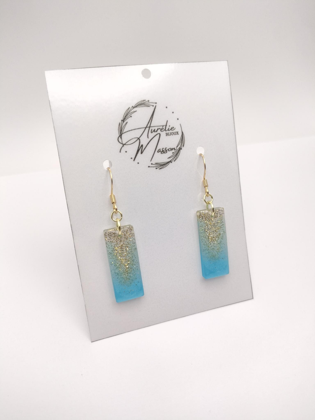 Boucles d'oreilles résine