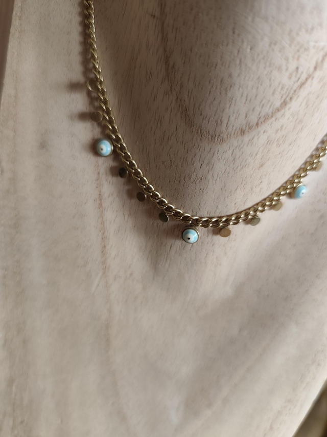 COLLIER GOLD "ESMERALDA" OEIL 0000842