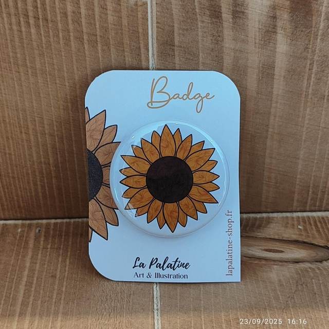 Badge Tournesol 