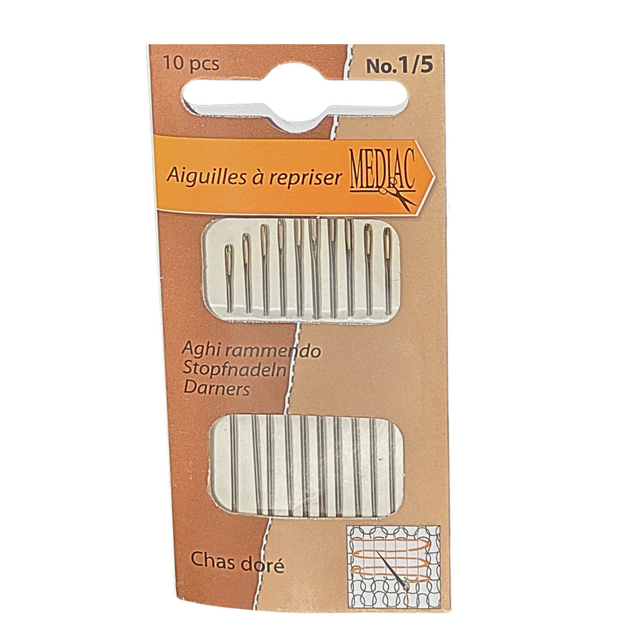 Aiguilles 1/5 à Coudre, Tissage, Repriser, matériaux épais