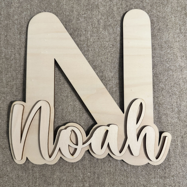 NOAH • 3D Holz-Schild