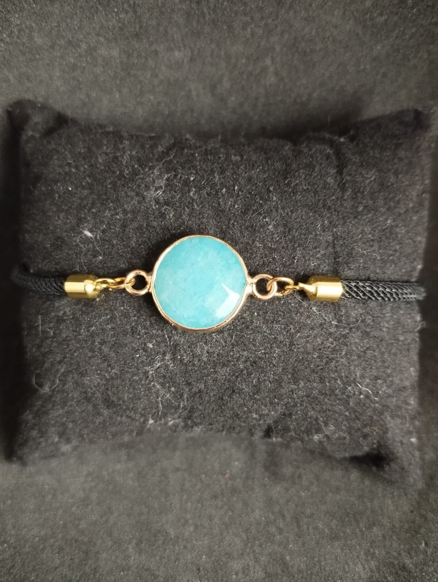 Bracelet réglable en amazonite