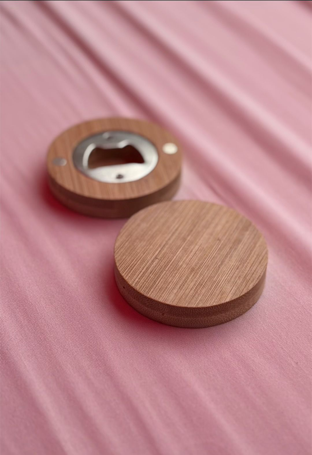 Wooden Magnet Bottle Opener - Add your own personal message