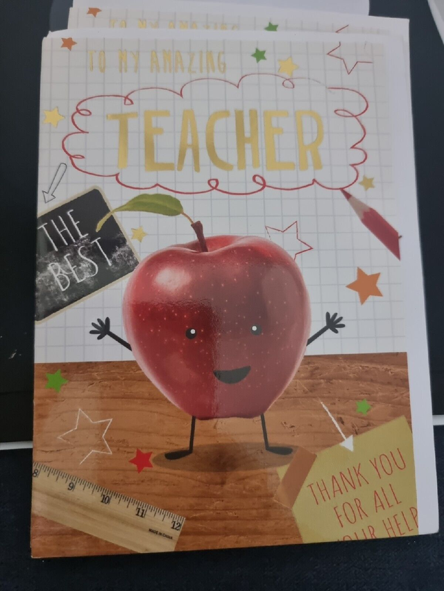 TEACHER GREETING CARD - To My Amazing Teacher.