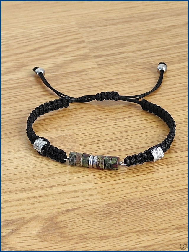 Bracelet tressé - Bloodstone