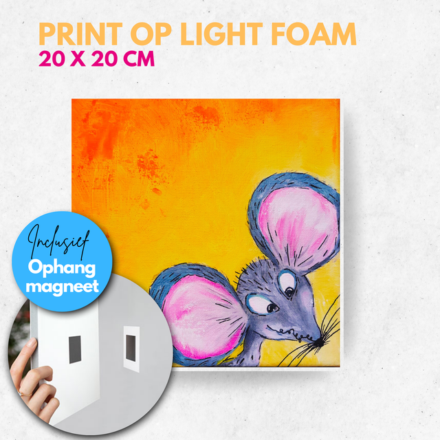 Muis | Light foam met magneet
