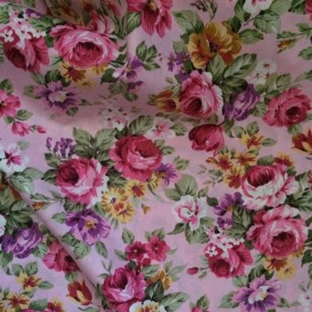 Large Florals - Pink 