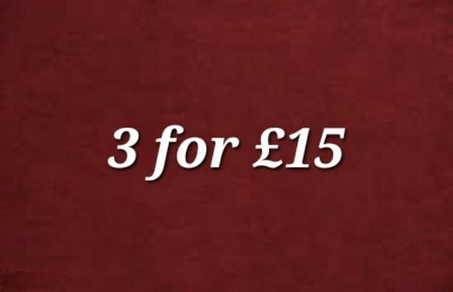 3 for £15