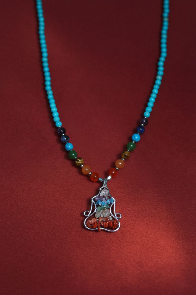Collier turquoise 7 chakras