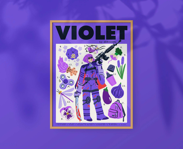 Série couleurs - 💜 VIOLET 💜