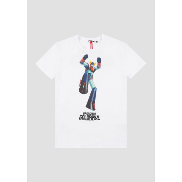 B97486I3 - Antony Morato T-SHIRT SLIM FIT IN COTONE CON STAMPA FOTOGRAFICA E GOMMATA AD INI