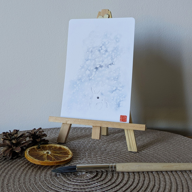 Le lapin des neiges - Tirages d'art multiformats