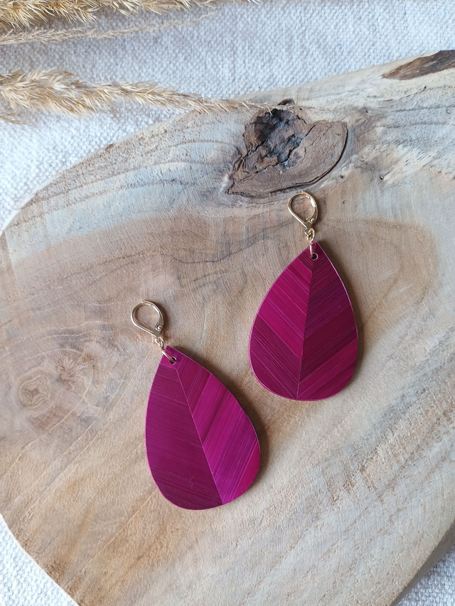 Boucles d'oreilles GOUTTE Chevron