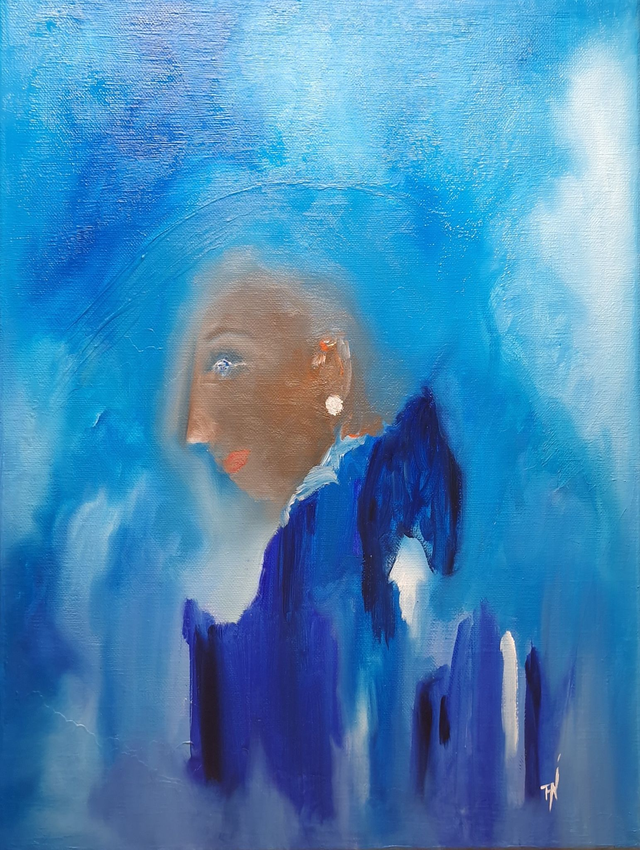 Huile sur toile | JE SUIS, ET C'EST DEJA PAS MAL