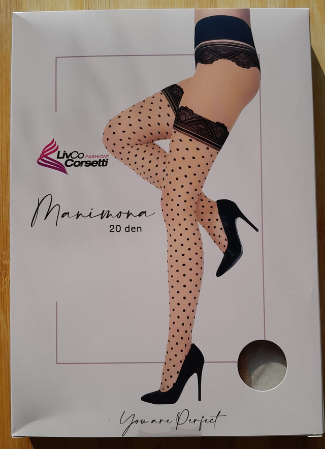 Collant noir fantaisie "Manimona"