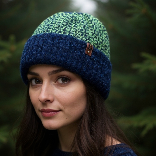 Soft Merino Wool Handmade Unisex Hat (Colour: Jolly Rancher)