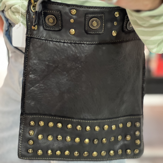 Ledertasche schwarz