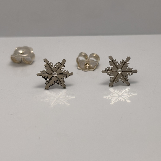 Boucles d’oreilles Flocon de neige clous