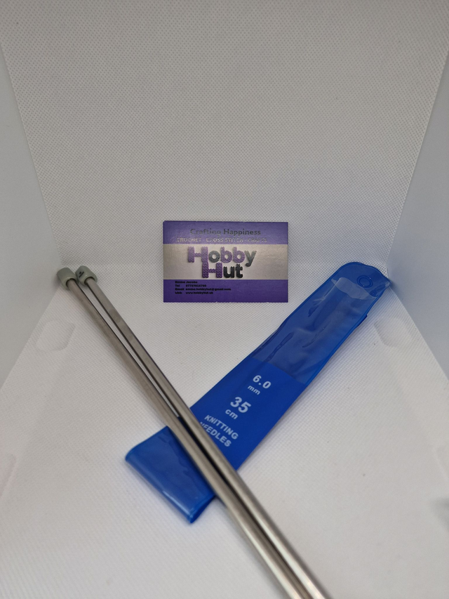 Knitting Needles Size 6.0mm 35cm long