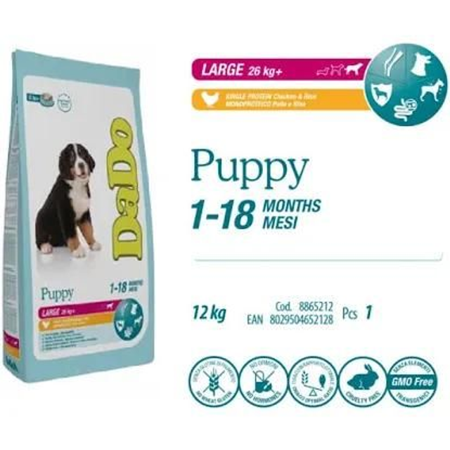 Dado Large Puppy Pollo 12 kg