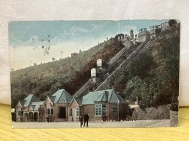 Folkestone, The Lift, Kent, Posted 1907 The National Series, Antique Postcard. Our Ref No. R228 £2.50