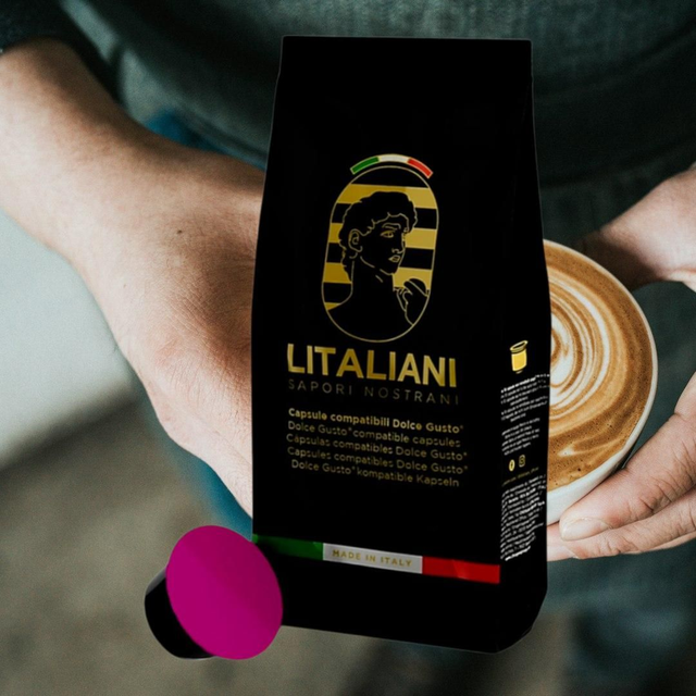 LITALIANI Dolce Gusto Compatible Cappuccino – 10PCS | Beverage & Coffee Capsules


