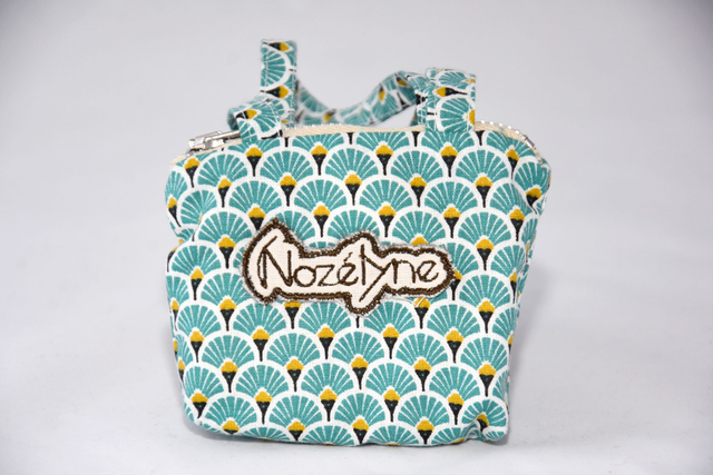 Porte monnaie avec anse japonais Bleu