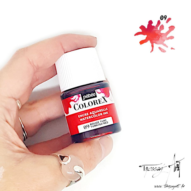 PEBEO - ENCRE AQUARELLE COLOREX 20mL ROUGE TURC - PB034009