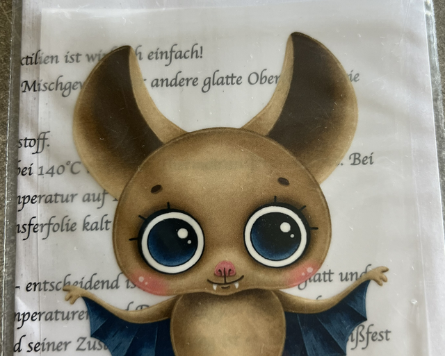 Kleine Feldermaus  13x12cm  