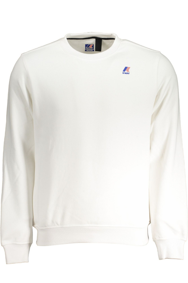 K-WAY FELPA SENZA ZIP UOMO BIANCO