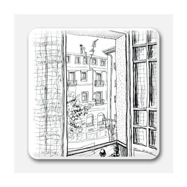 Imán desde la ventana