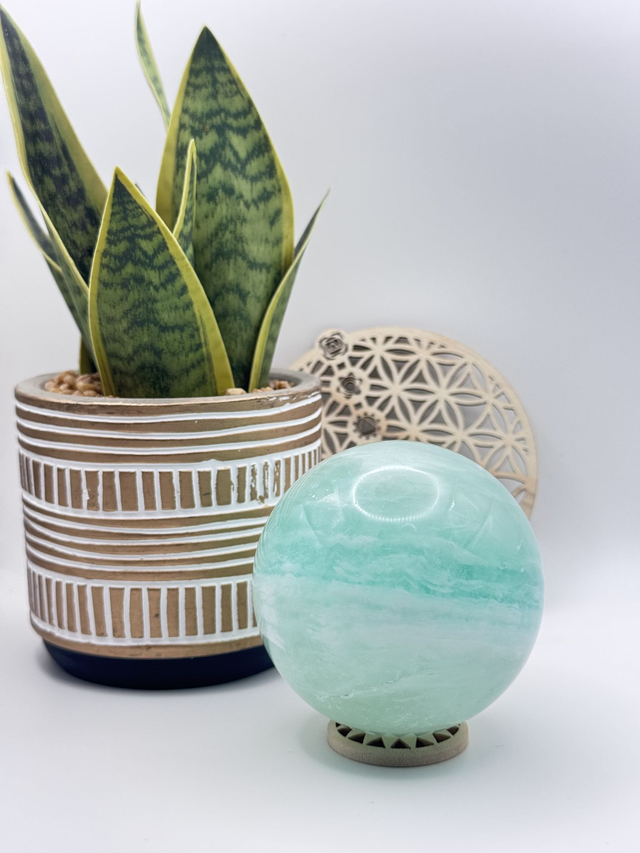 Sphère en Fluorite verte 