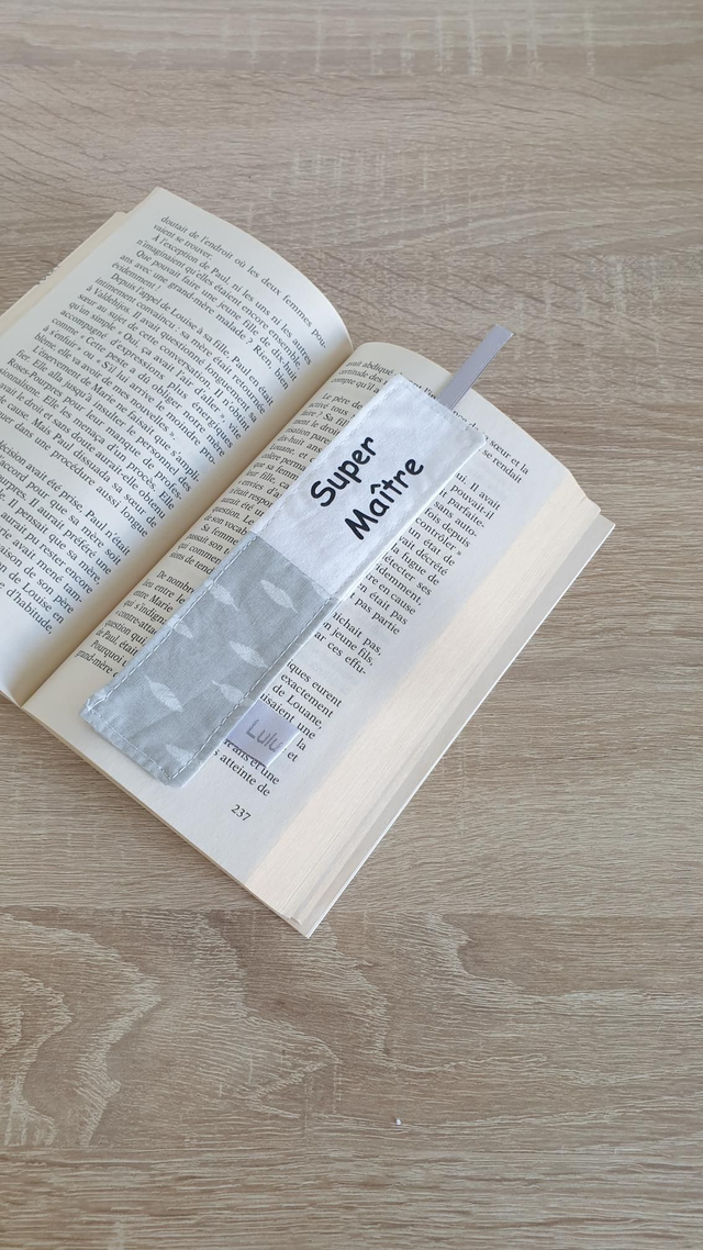 Marque pages Super Maître (gris)