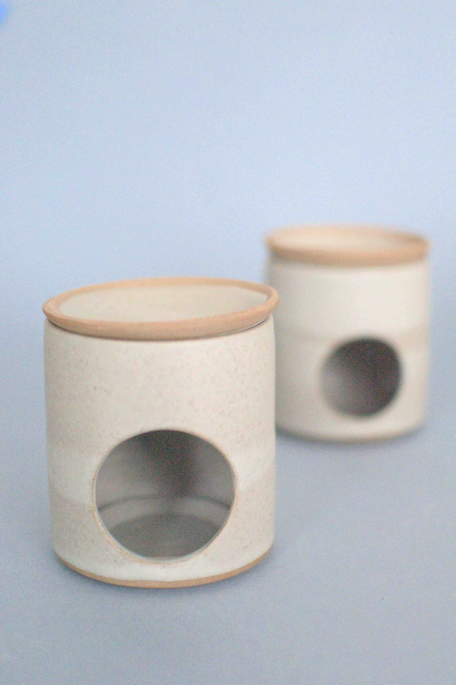 Oil/Wax Burner - Toasted Soft Grey