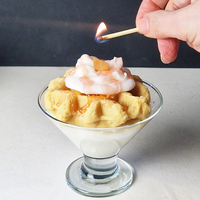 Breakfast Waffle Inspired Candle