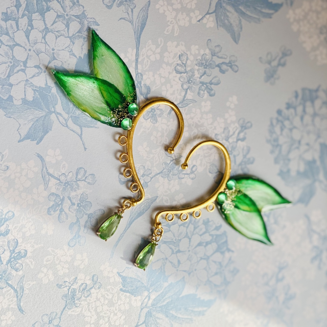 Earcuff Vert intense 