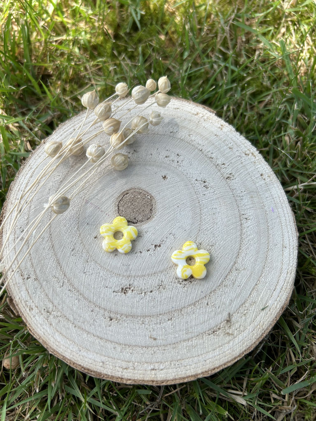Pampilles Mini Alma mélange de jaune et de blanc 