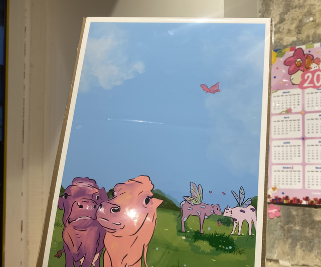 Poster - Vaches mignonnes 