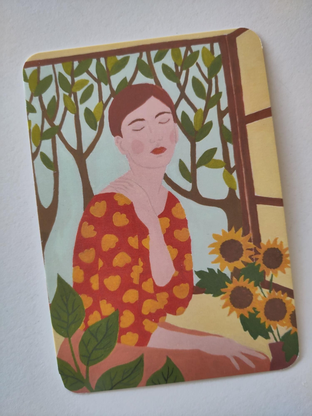 Postkaart "Zonnebloemen"