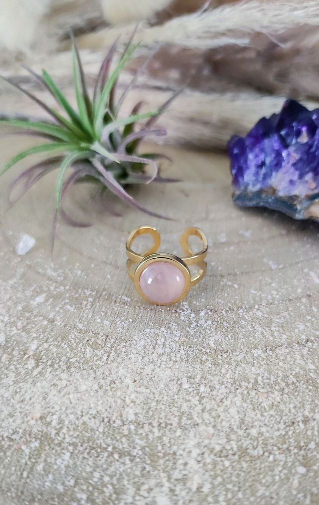 Bague Azélys Quartz rose