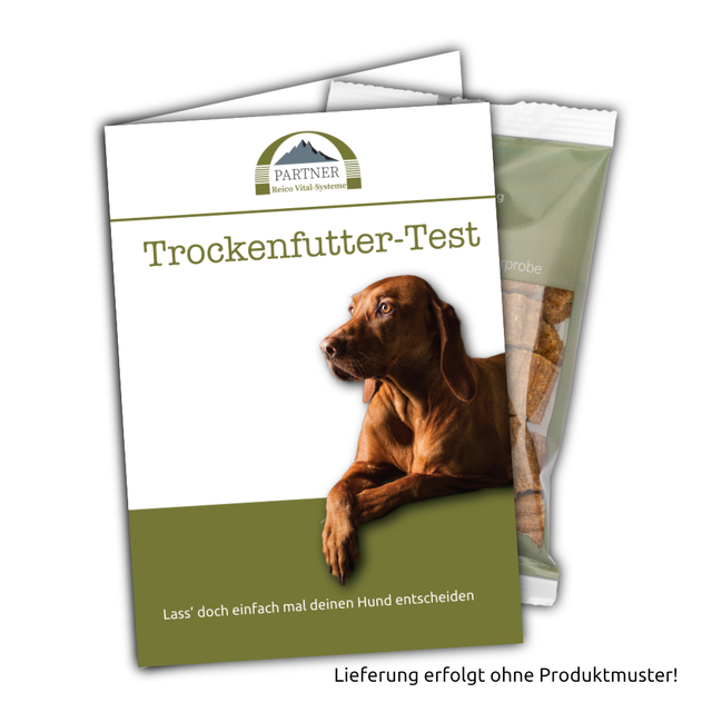 Umschlag für Muster - Reico Trockenfuttertest