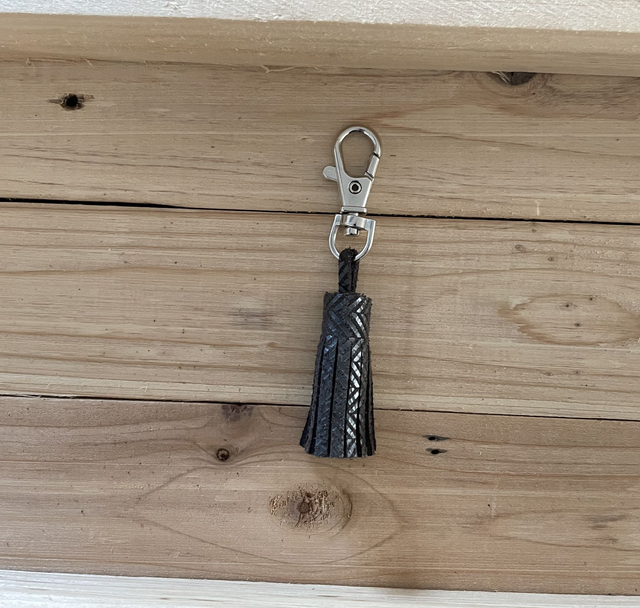 Pompon gris foncé fantaisie