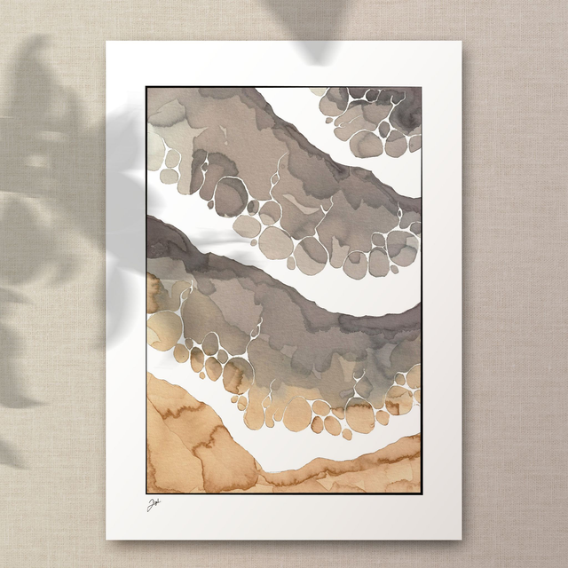 Affiche A4 - Vin Nature - Bord De Mer, Vin nature et café