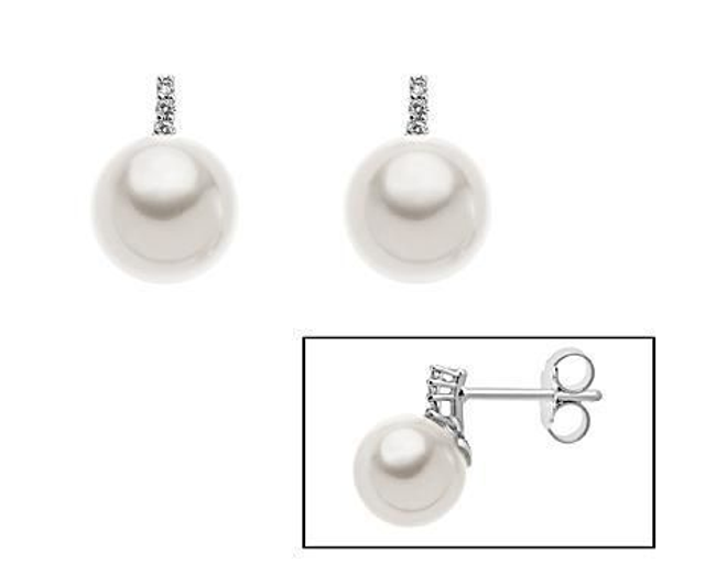 Orecchini Mikiko in Oro 18Kt con Perle e diamanti