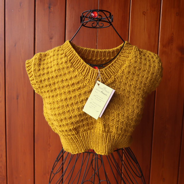 Mustard Knitted Vest