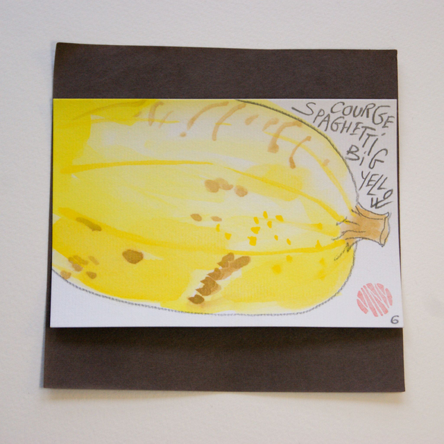 Etegami courge spaghetti