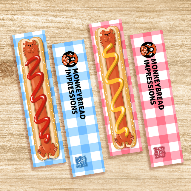 Hot dog bookmark