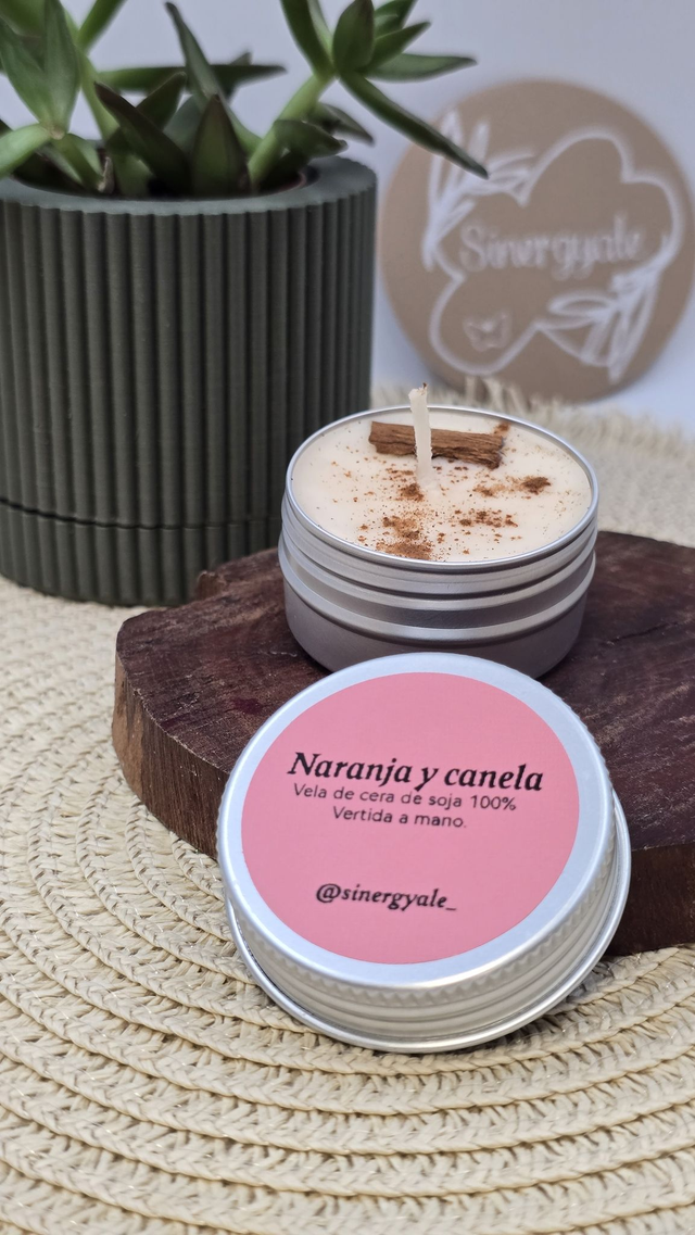 Vela de té - Naranja y canela