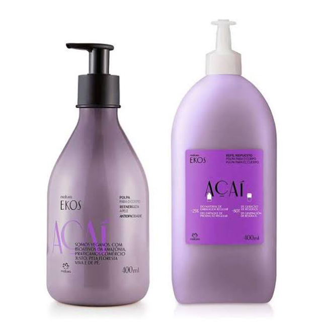 Kit Polpa Desodorante Hidratante Ekos Açaí Com Refil